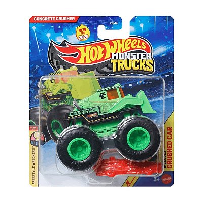 Hot Wheels Monster Trucks 1:64 Concrete Crusher JKJ86