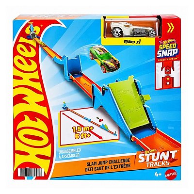 Pista Hot Wheels Stunt Tracks Desafio de Salto JHK78