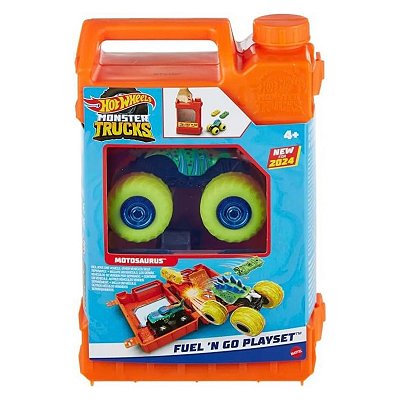 Pista Hot Wheels Monster Trucks Fuel N' Go Motosaurus HXT04