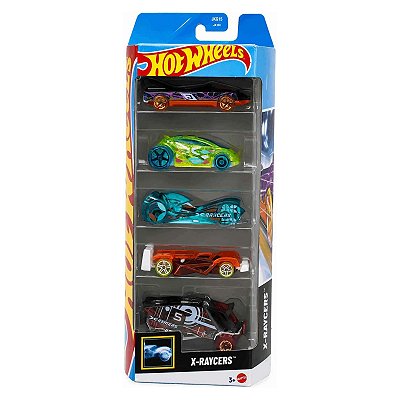 Hot Wheels Pacote c/ 05 X-Raycers JKG15