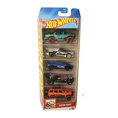 Hot Wheels Pacote c/ 05 Safari Mode JKG18