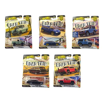 Hot Wheels Premium Car Culture Road Trip Set c/ 05