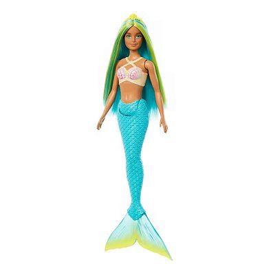 Boneca Barbie Fantasy Sereia Cabelo Azul Mattel