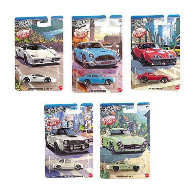 Hot Wheels Silver Series Vintage Club Counta Set c/ 05 HRT81