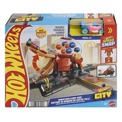 Pista Hot Wheels City Loja de Doces com Carrinho JBM62
