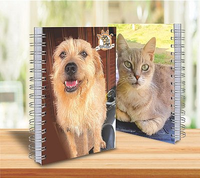 Caderno Anotações SEM PAUTA Cachorro (vários tamanhos)