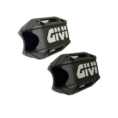 Kit proteção plástica para protetores de motor GIVI - PAR - Letras PRATA