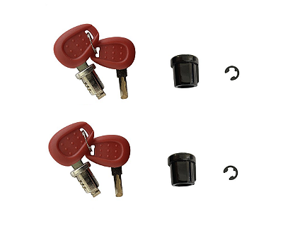 Kit com 2 miolos de chave - mesmo segredo - para baus Givi