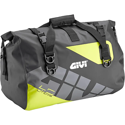 Bolsa impermeável Givi 40L - modelo novo Preta com Amarelo