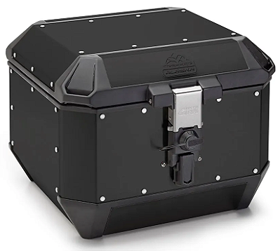 Baú Top-Case Givi 44L - Linha Trekker ALASKA - Aluminio PRETO