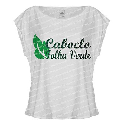 Blusa Feminina Caboclo Folha Verde