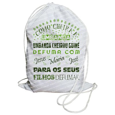 Mochilinha para Guias / Colares / Fios de Contas - Como Cheira a Umbanda