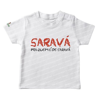 Camiseta Infantil Quem é de Saravá