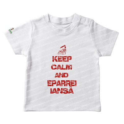 Camiseta Infantil Keep Calm and Eparrei Iansã