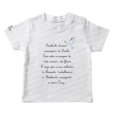 Camiseta Infantil Mensageiro de Oxalá