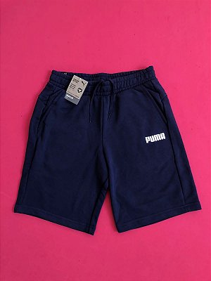 Shorts Moletom Puma Azul Masculino