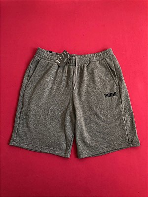 Shorts Moletom Puma Cinza Masculino