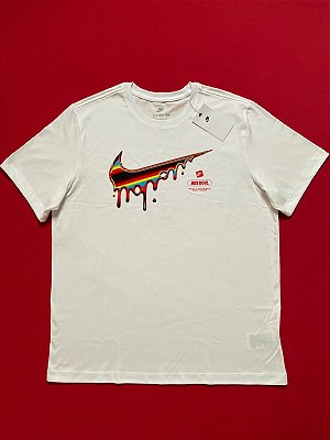 Camiseta Nike Swoosh Just do It Branca Masculina