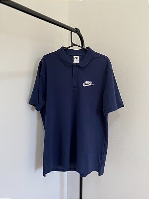 Polo Nike Sportswear Azul Marinho Masculina