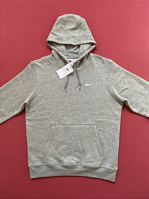 Blusa Nike Swoosh Essentials Cinza Masculina