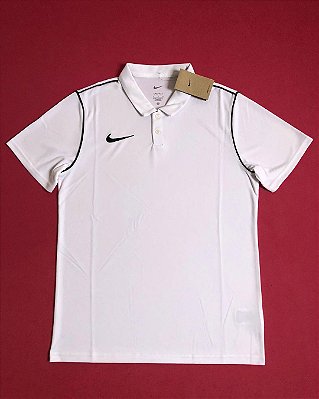 Polo Nike Park Dri Fit Branca Masculina