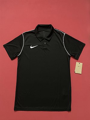 Polo Nike Park Dri Fit Preta Masculina