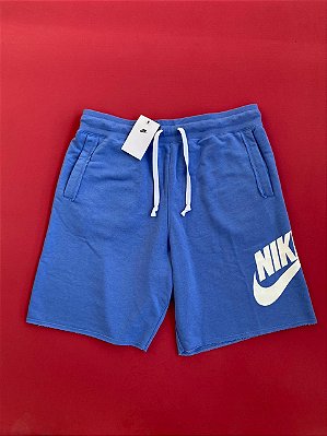 Shorts Nike Sportswear Moletom Azul Masculino