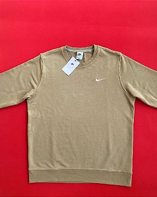 Blusa Nike Mini Swoosh Bege Masculina