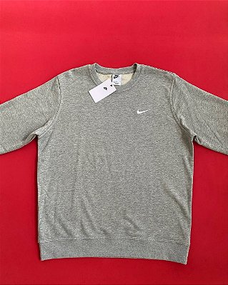 Blusa Nike Mini Swoosh Cinza Masculina