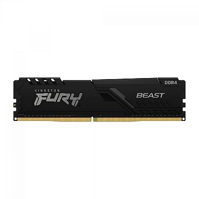 Memória DDR4 Kingston Fury Beast 8GB 3200Mhz Black KF432 C16