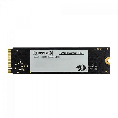SSD Redragon Ember 512GB M.2 Leitura 2465MB/s GD-403