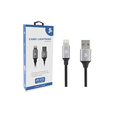 Cabo Para iPhone iPad USB A Lightning Aluminum Premium 1,2m