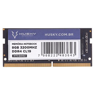 Memória Para Notebook Husky Technologies 8GB 3200MHz DDR4 CL19 - HTCQ002