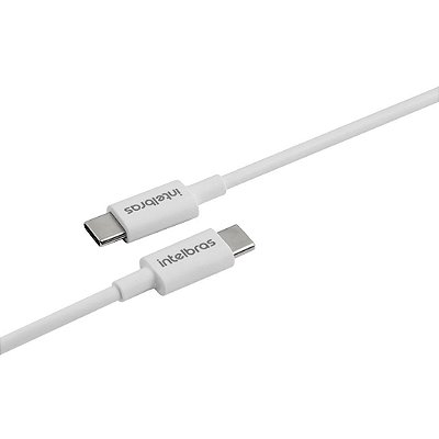 Cabo USB-C Intelbras PVC Branco 1,2m - EUCC12PB
