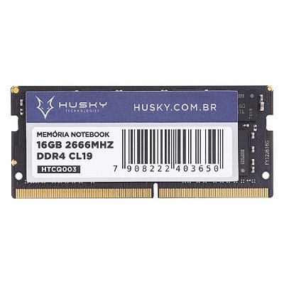 Memória Para Notebook Husky Technologies 16GB 2666MHz DDR4 CL19 - HTCQ003