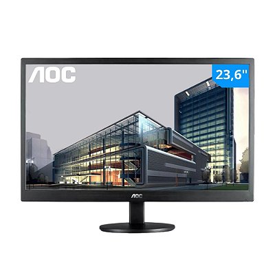 Monitor AOC 23,6" Full HD Led 75Hz HDMI 100-240V VGA VESA - M2470SWH2