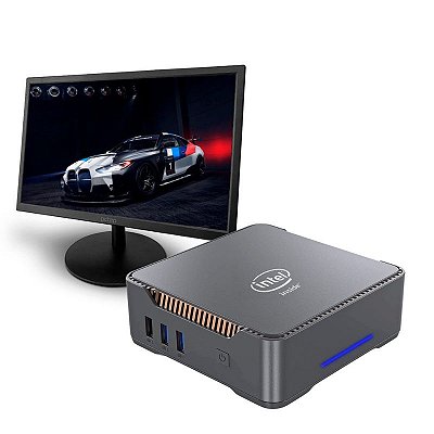 Kit Mini Pc Intel N5105 8gb Ssd 256GB + Monitor PCTop 19 HD