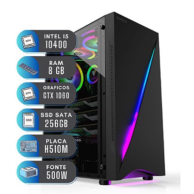 Pc Gamer i5 10400 8GB Ram Gtx 1060 SSD 256 Windows 11 PRO