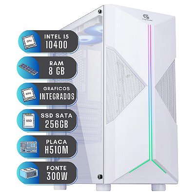 Computador Intel Core i5 10400 Windows 11 8GB SSD 256GB 300W