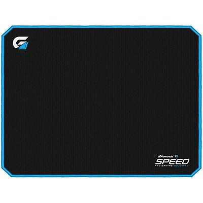 Mousepad Gamer Fortrek Speed Grande 320x240mm Preto E Azul - MPG101