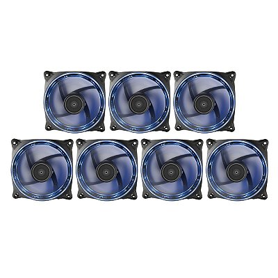 Kit 7 Cooler Fan Galax Vortex Wind-02 ARGB 120mm Preto