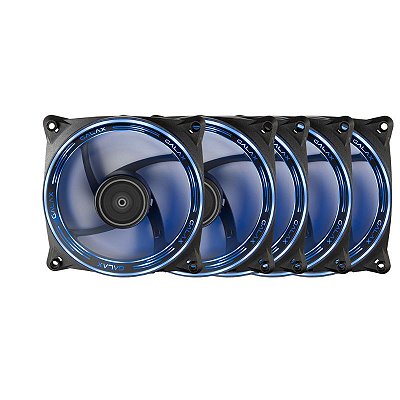 Kit 5 Cooler Fan Galax Vortex Wind-02 ARGB 120mm Preto