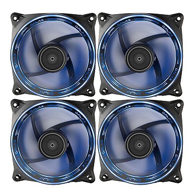 Kit 4 Cooler Fan Galax Vortex Wind-02 ARGB 120mm Preto