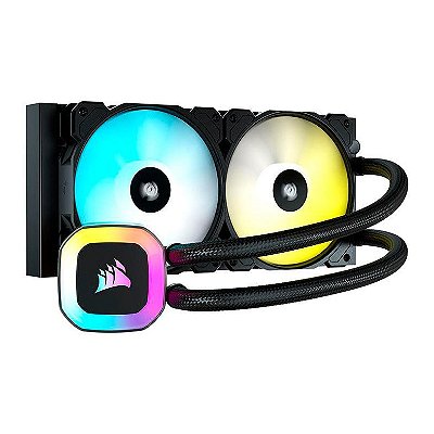 Water Cooler Corsair H100 RGB 240mm Intel/AMD Preto - CW-9060053-WW