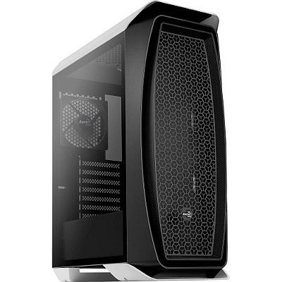 Gabinete Gamer Aerocool Aero One ATX MidTower 1 Fan Lateral Vidro Branco