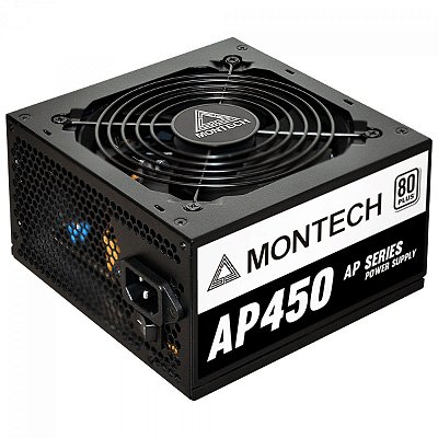 Fonte Montech 450W 80 Plus White PFC Ativo - AP450