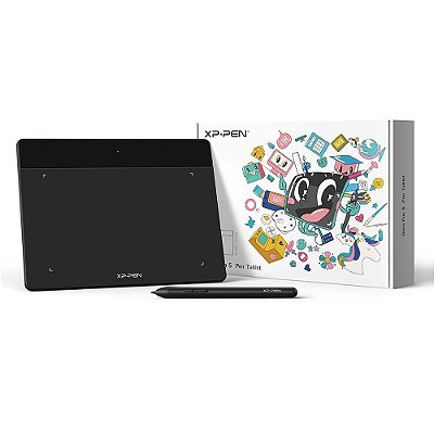 Mesa Digitalizadora XP-Pen Deco Fun S Pen Tablet CT640 Com Caneta P01 5080LPI USB-C Preto - DECO FUN S_BK