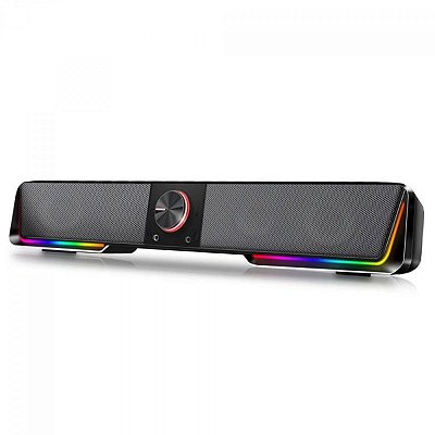 Soundbar Gamer Redragon Darknets GS570 RGB Stereo USB/Bluetooth 3.5mm Preto - GS570