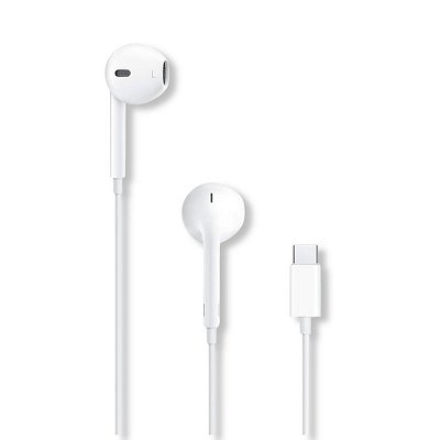 Fone De Ouvido Apple EarPods Mac iPad iPhone Com Conector USB-C Branco - MTJY3BZ/A