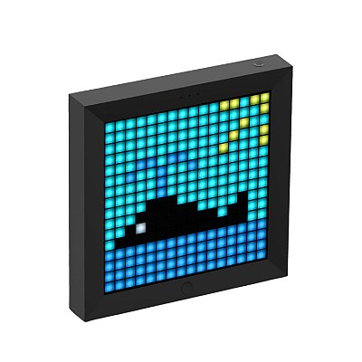 Painel Digital Divoom Arte De Pixel Led RGB BT 5.0 - Pixoo Preto